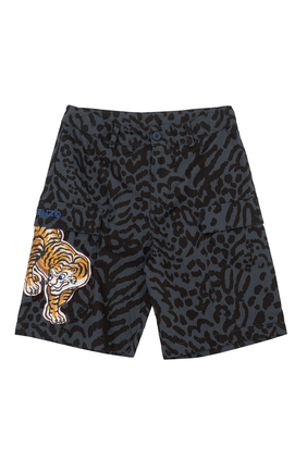 Tiger Animal Print Shorts