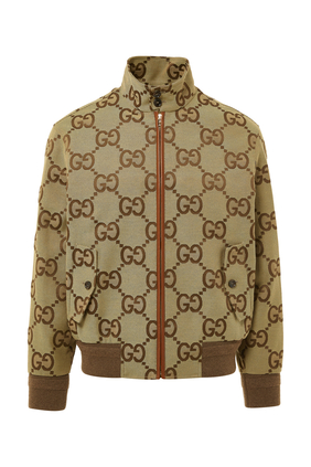 Gucci Jumbo GG Jacquard Canvas Down Hooded Jacket