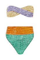 Paillettes Twist Colore Bikini Set