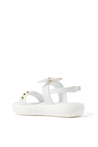 Kids Studded Bow Sandals