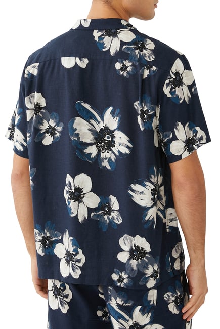 Blossoms Printed Short Sleeves Shirt