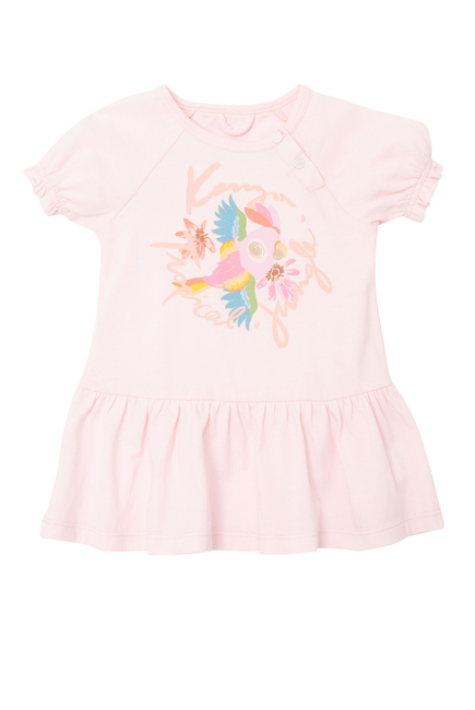 Tropical Logo Print Dress and Bloomers Set