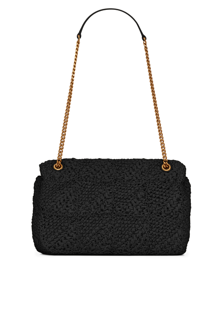 Jamie Medium Quilted Tweed Shoulder Bag