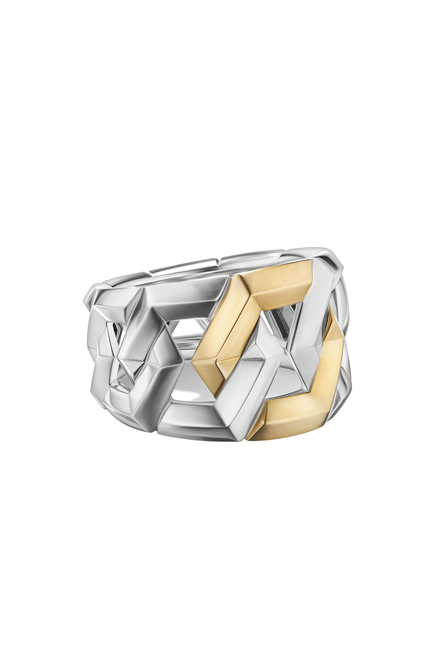 Carlyle Ring, Sterling Silver & 18k Yellow Gold