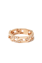 Fizzy Rebel Diamond Ring, 18k Rose Gold & Diamonds