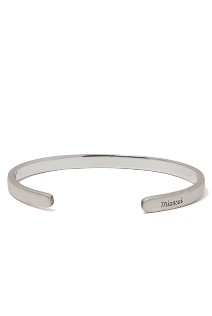 Single Cuff Silver Bracelet
