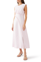 Asta Whipstitch Midi Dress