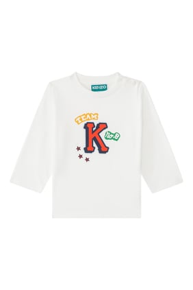 Kids Varsity Logo Long Sleeve Top