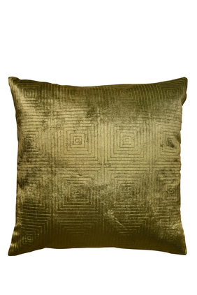 Quilted Geometric Cushion