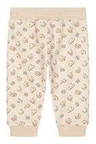 Kids Jersey Joggings Pant with Moon and Star Print