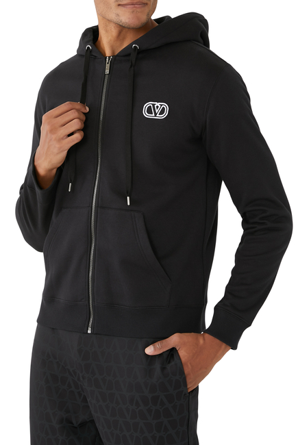 V-Logo Patch Hoodie