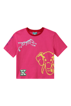 Kids Logo-Print Organic Cotton T-Shirt