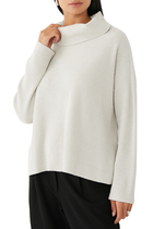 Organic Cotton Chenille Turtleneck Top