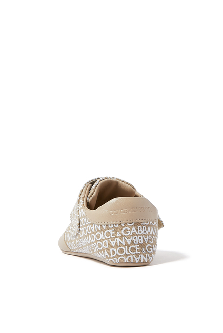 Kids All-Over Logo-Print Touch-Strap Sneakers
