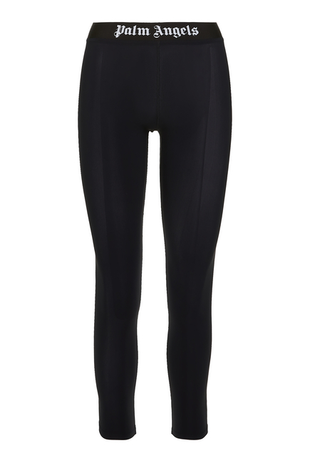 Logo-Tape High-Waisted Leggings