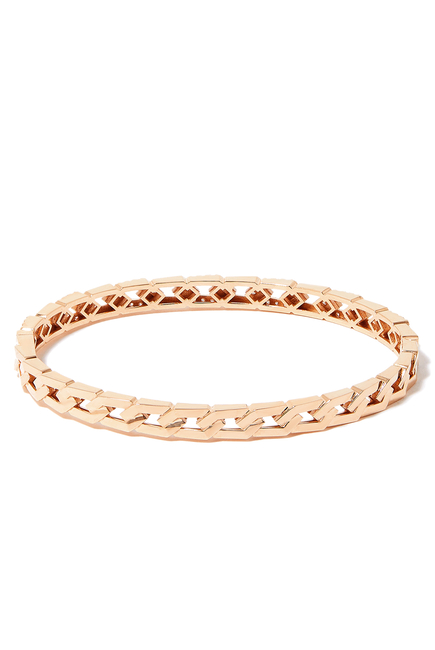 Fizzy Rebel Hoop Bangle, 18k Rose Gold & Diamonds