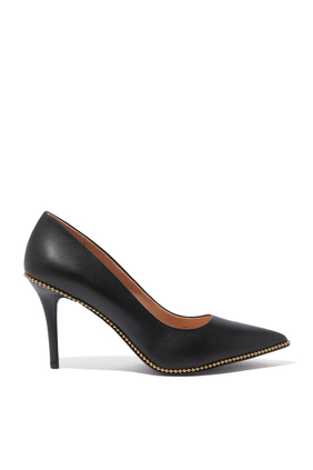 Waverly Beadchain Leather Pumps