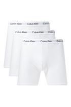 Cotton Stretch Boxer Briefs, Set of 3