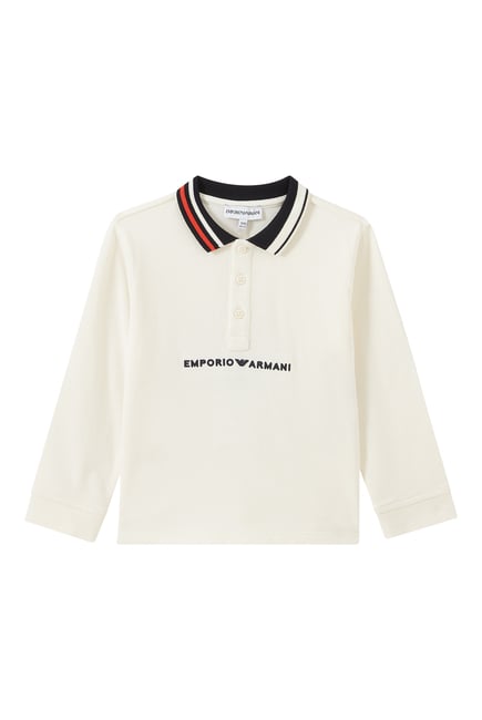 Kids Logo Cotton Polo Shirt