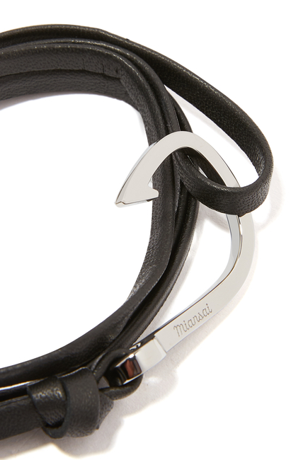 Hooked Leather Bracelet