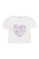 Kids Floral Heart T-Shirt