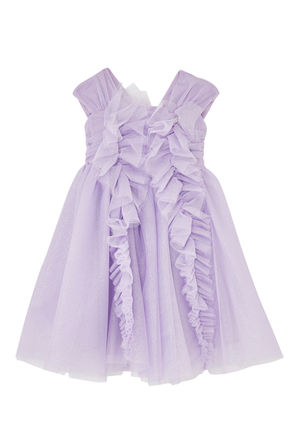 Kids Ruffle Glitter Dress