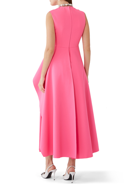 Severny Pleated Midi Dress