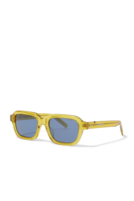 Rectangular Transparent Sunglasses