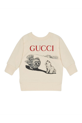 Baby Cotton Cat Print Sweatshirt