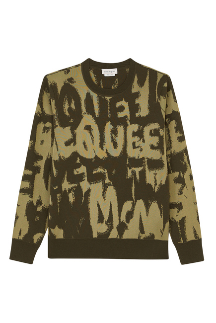 Graffiti Logo Crewneck Sweater