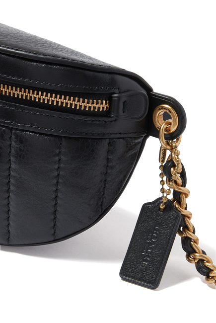 Quilted Chain Belt Bag