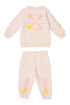 Kids Arrow Rainbow Cotton Tracksuit