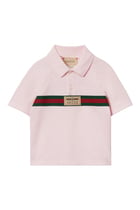 Kids Cotton Polo T-Shirt with Web