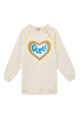 Children's Gucci Heart Print Sweatshirt