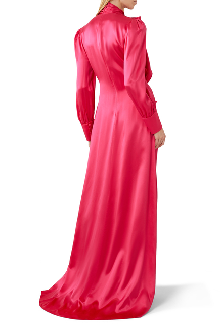 Nojum Embellished Silk Dress