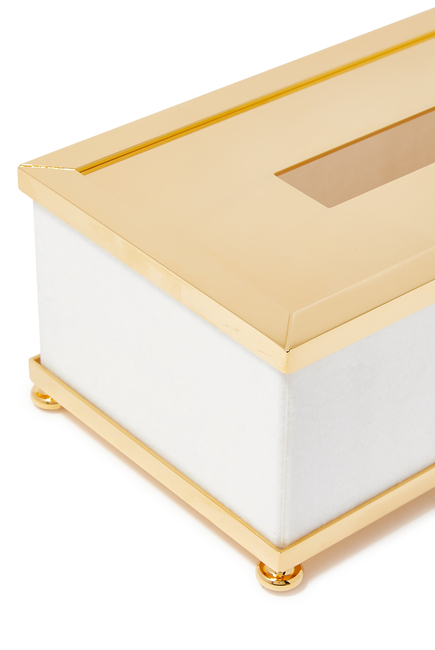 Marble White Tissue Box Holder