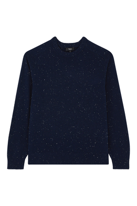 Dinin Crewneck Sweater in Donegal Wool-Cashmere
