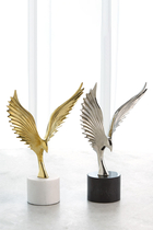 Soaring Bird Brass Statue