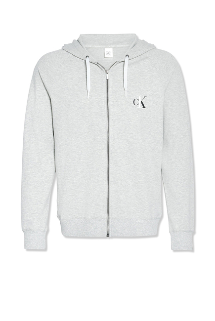Buy Calvin Klein CK One Zip-Up Logo Hoodie for Mens | Bloomingdale's Kuwait