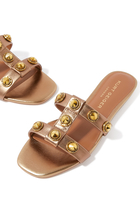 Octavia Leather Flat Sandals