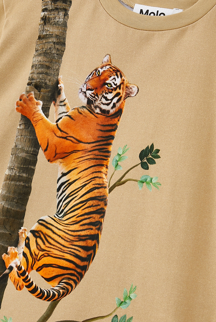 Climbing Tiger Print T-Shirt