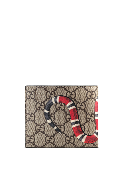 Kingsnake Gucci X Supreme Wallet Buy Gucci Kingsnake Print GG