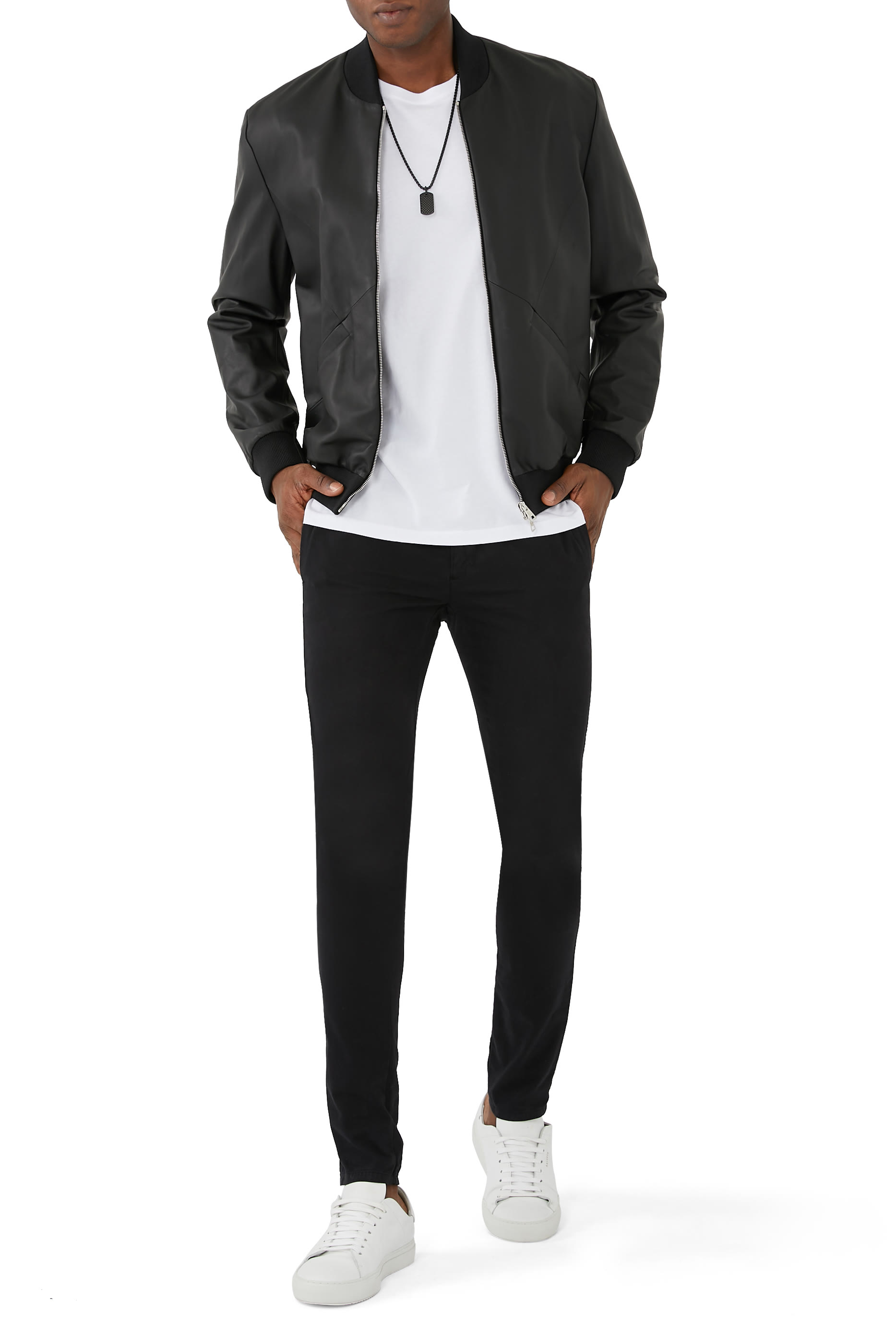 Leather Bomber Jacket