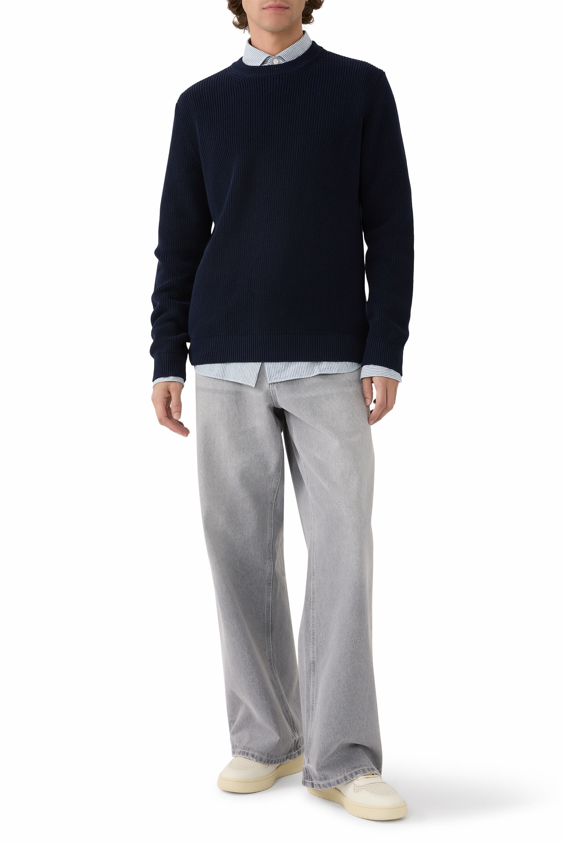 V-10 Leather Sneakers