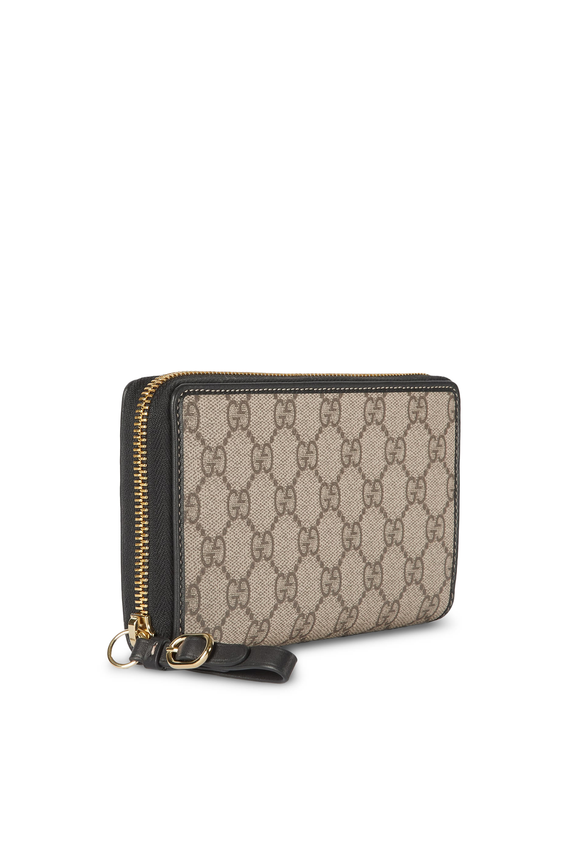 GG Emblem Zip Around Wallet