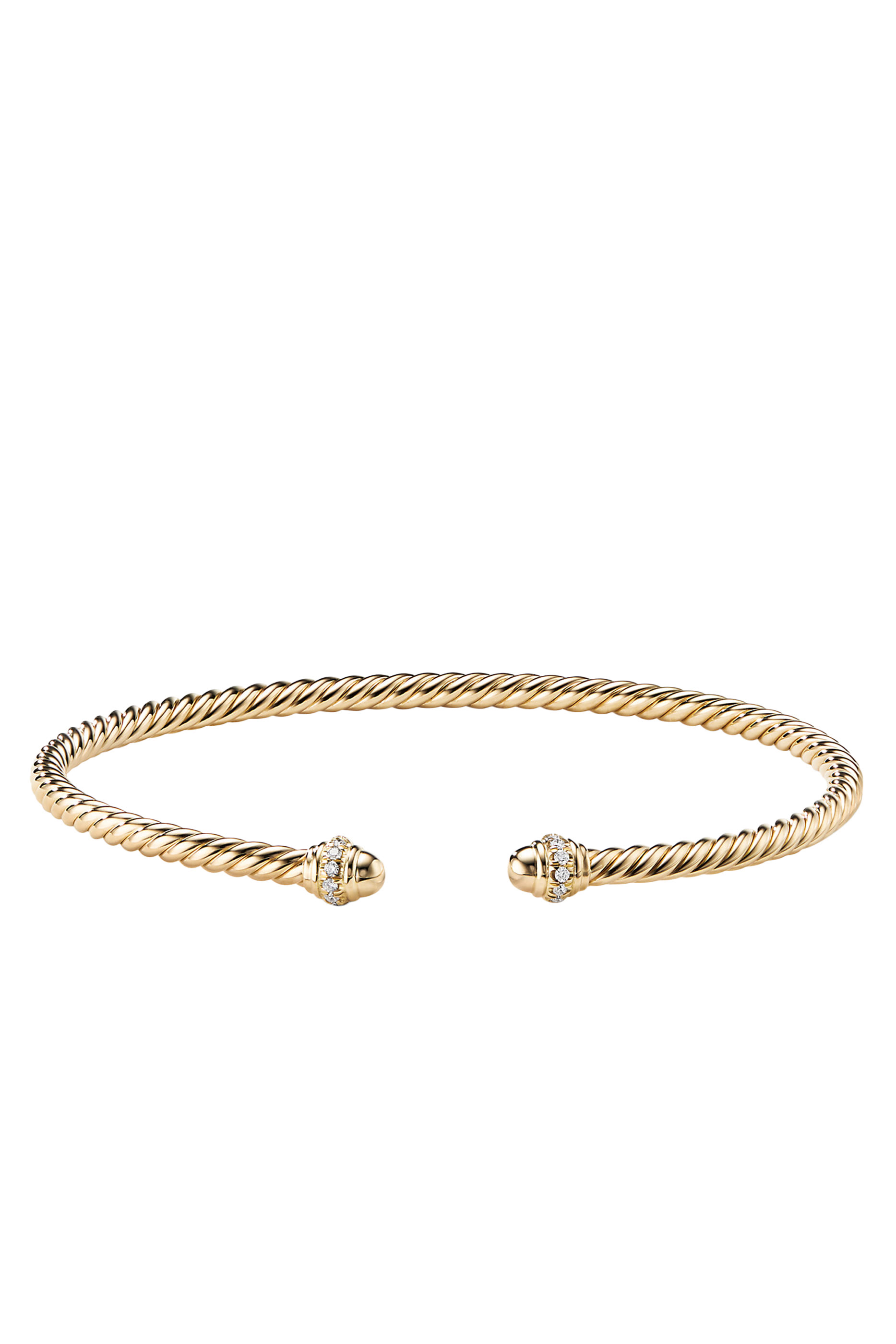 Cablespira Bracelet, 18K Gold & Diamond