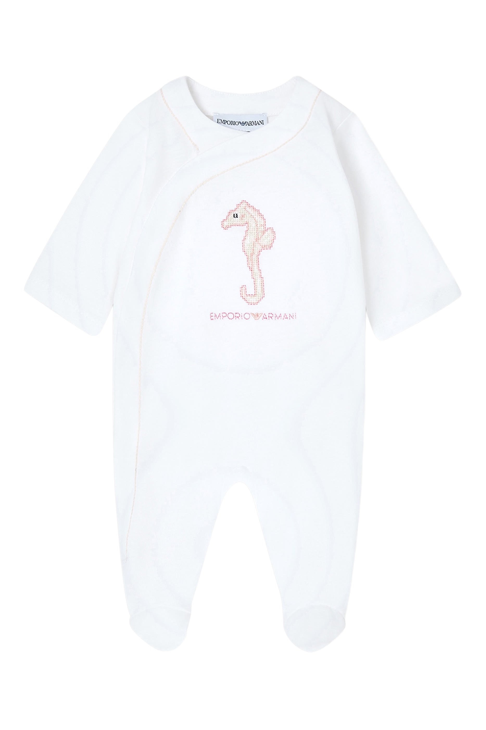 Kids Jersey Marine Story Embroidery Romper