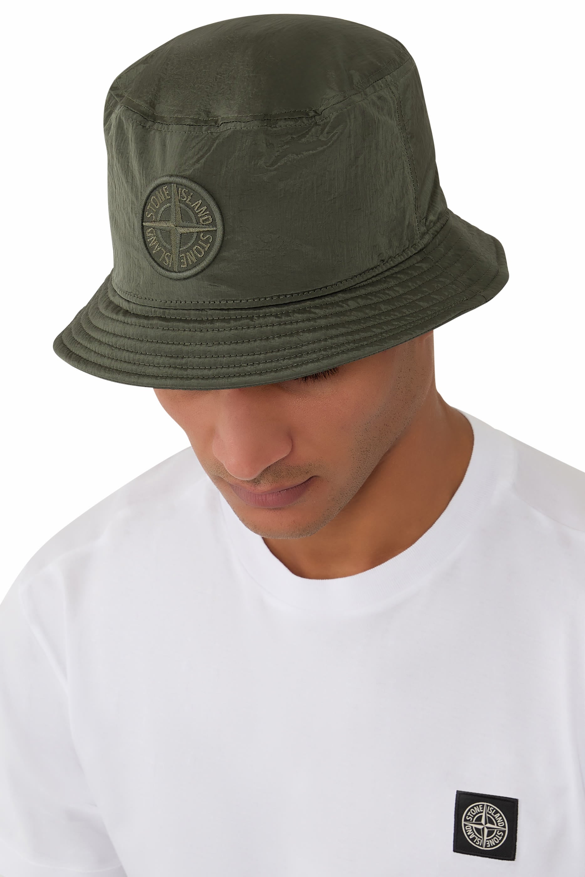 Bucket Hat with Compass Embroidery 