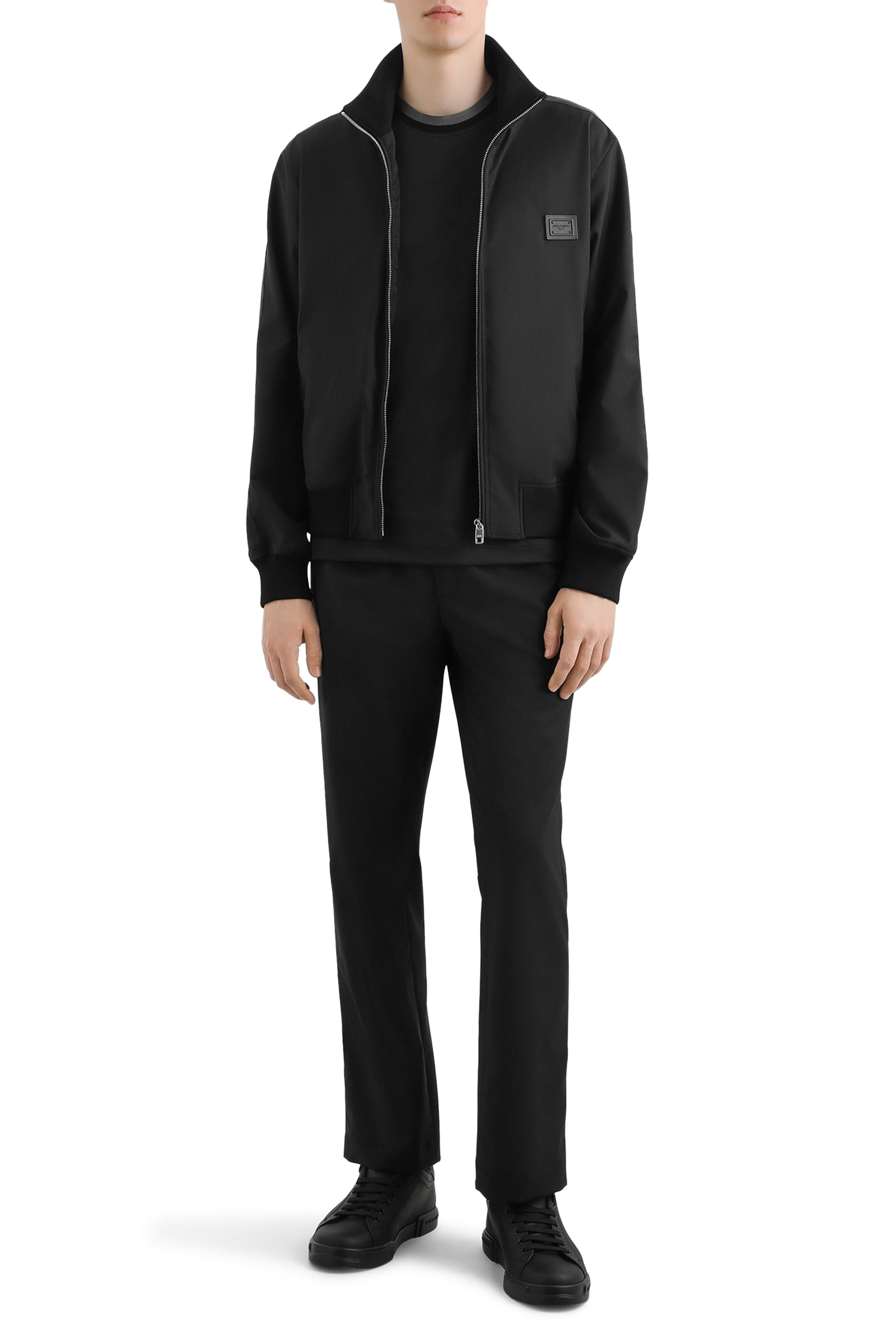 Logo Tag Technical Jersey Sweatshirt