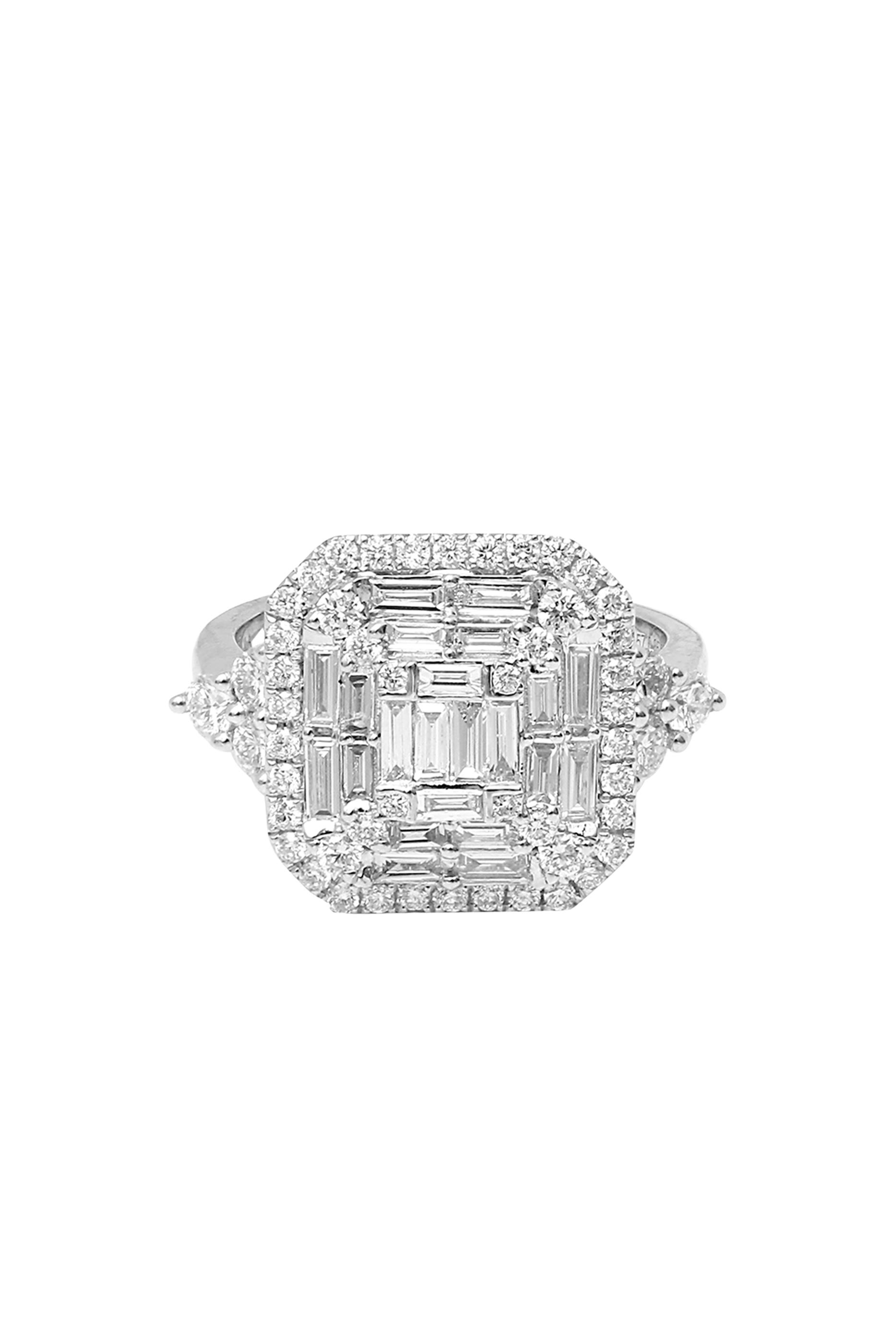 Beverly Hills Jodie Ring, 18K White Gold & Diamonds